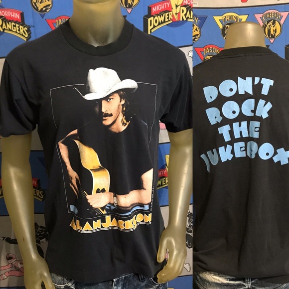 Vintage 1991 Alan Jackson Single Stitch Large Tee - Picture 1 of 7